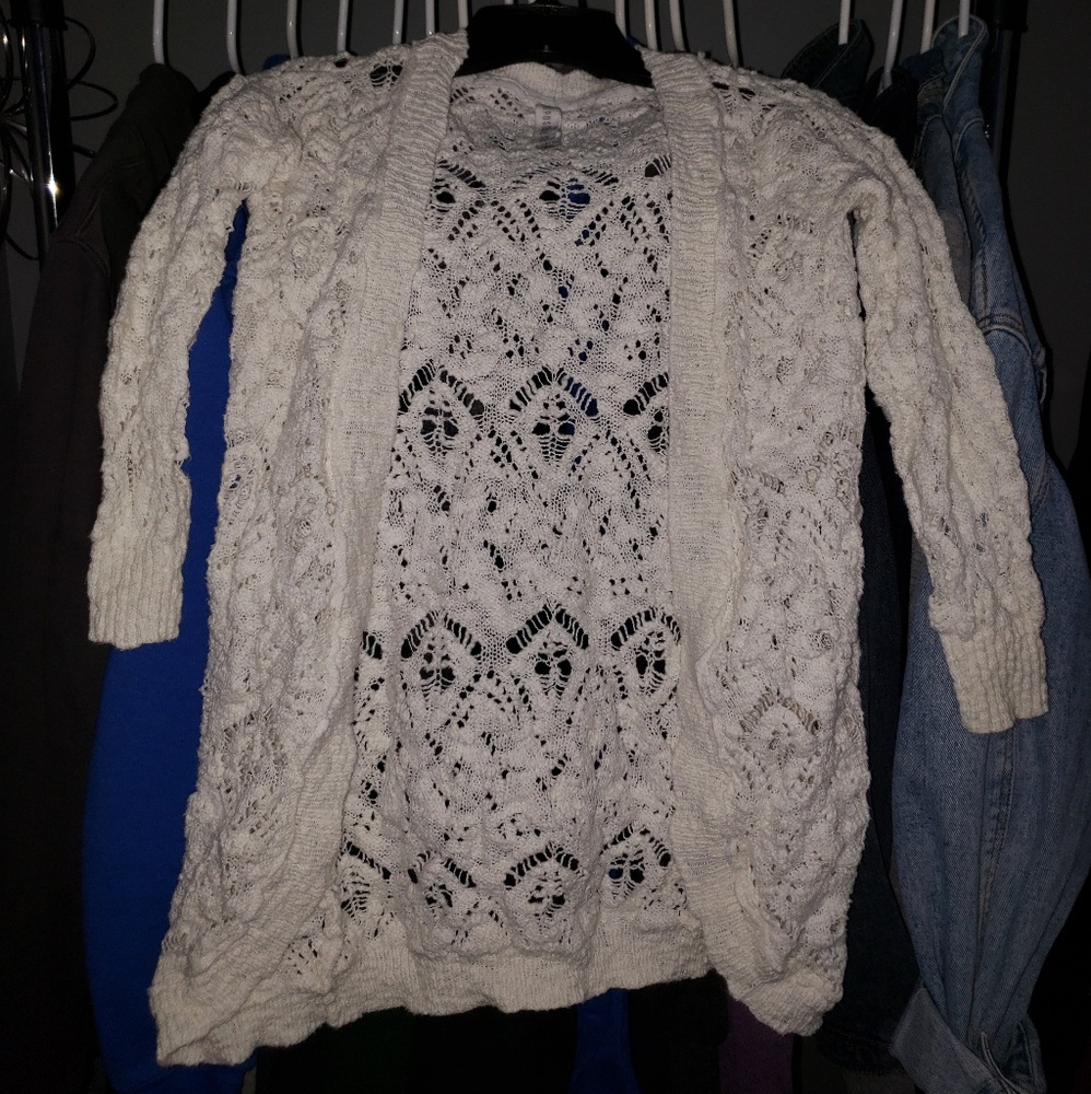 White knit Cardigan